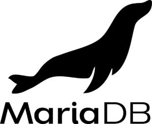 MariaDB official logo: black vertical png